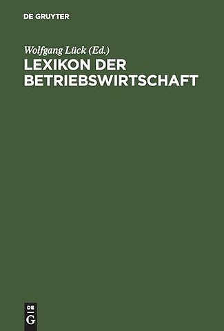 Lexikon der Betriebswirtschaft