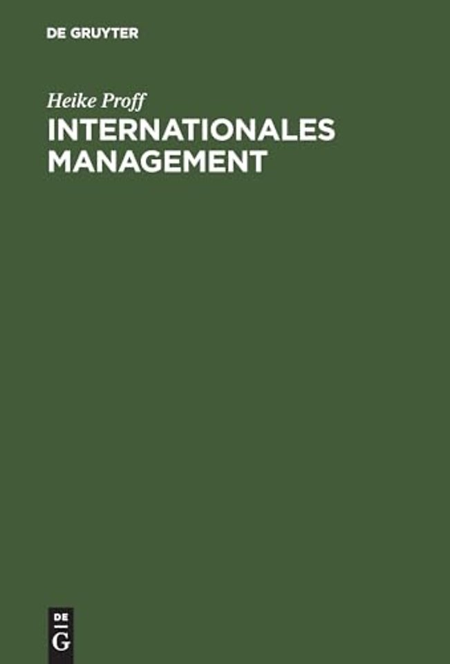 Internationales Management – In Ostasien, Lateinamerika und Schwarzafrika