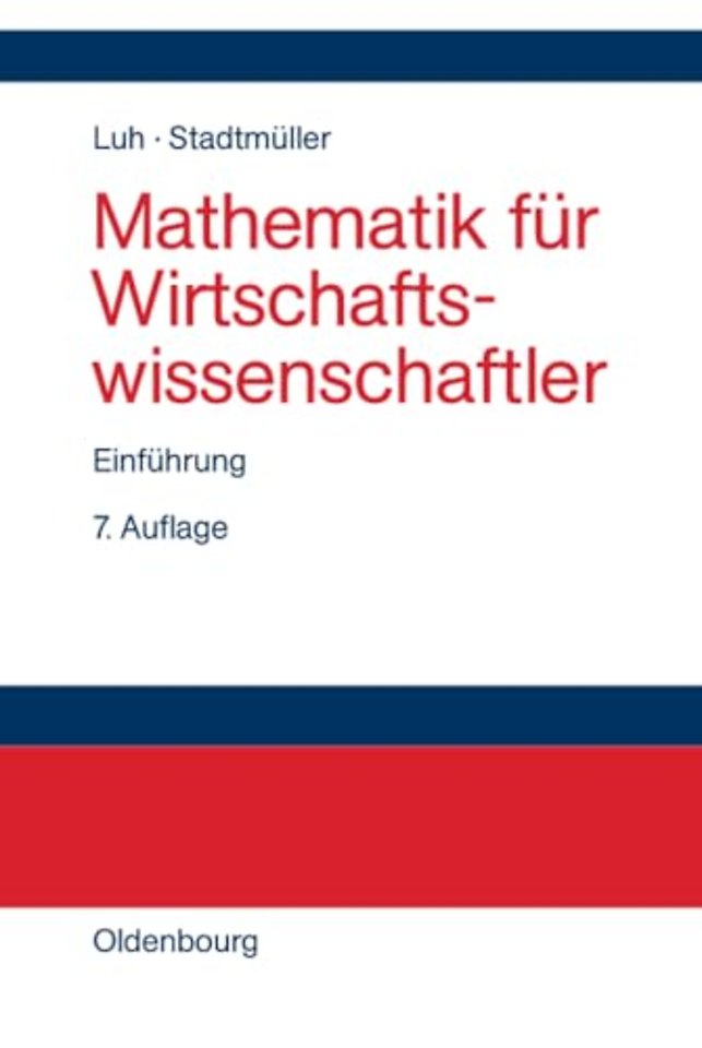 Mathematik Fur Wirtschaftswissenschaftler