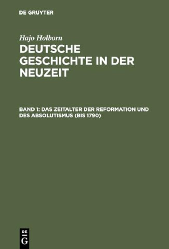 Das Zeitalter der Reformation und des Absolutism – (bis 1790)