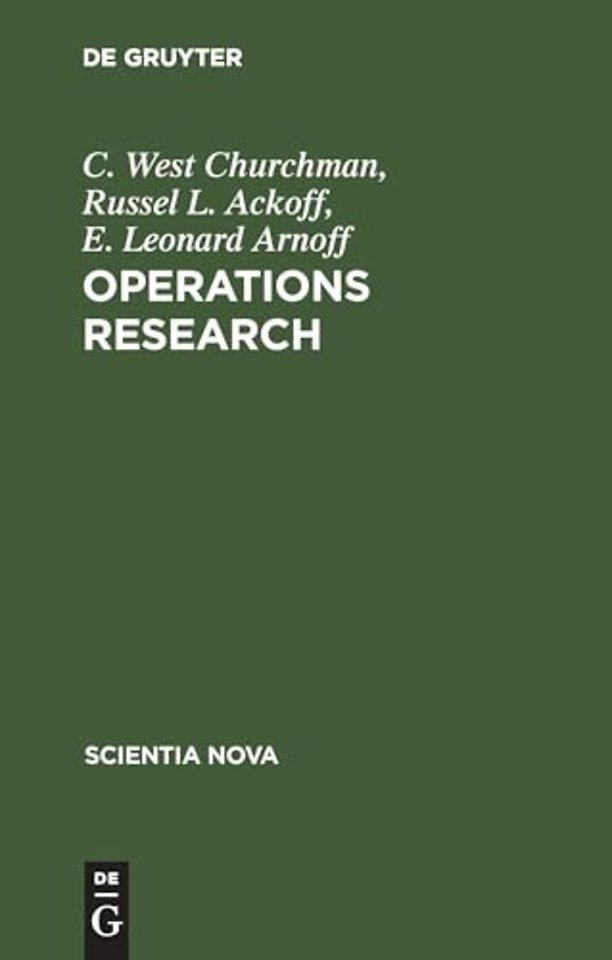 Operations Research – Eine Einführung in die Unternehmensforschung