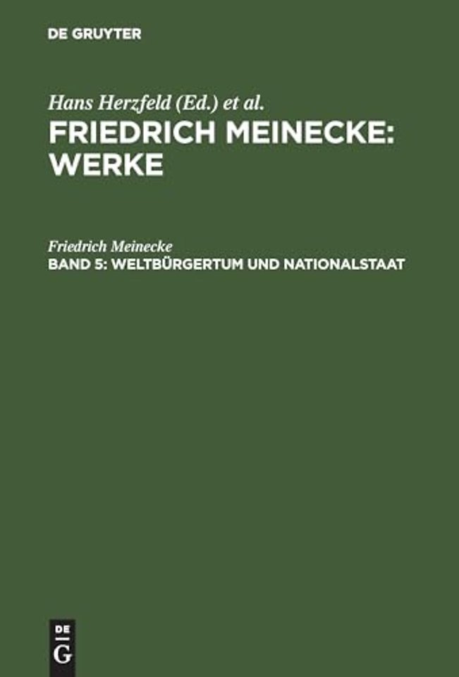 Weltbürgertum und Nationalstaat