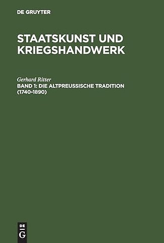 Die altpreuβische Tradition (1740–1890)