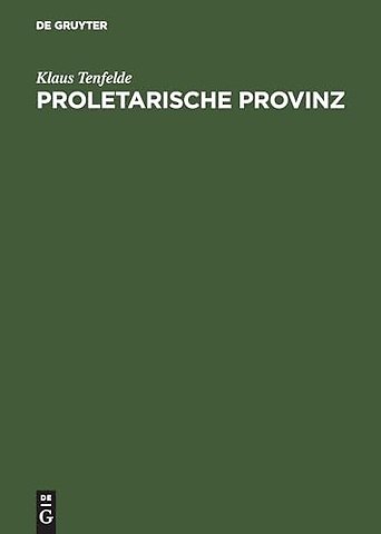 Proletarische Provinz – Radikalisierung und Widerstand in Penzberg/Oberbayern 1900–1945