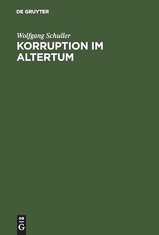 Korruption im Altertum – Konstanzer Symposium, Oktober 1979