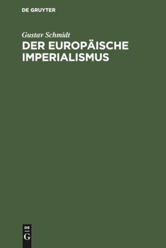 Der europäische Imperialismus – Studienausgabe