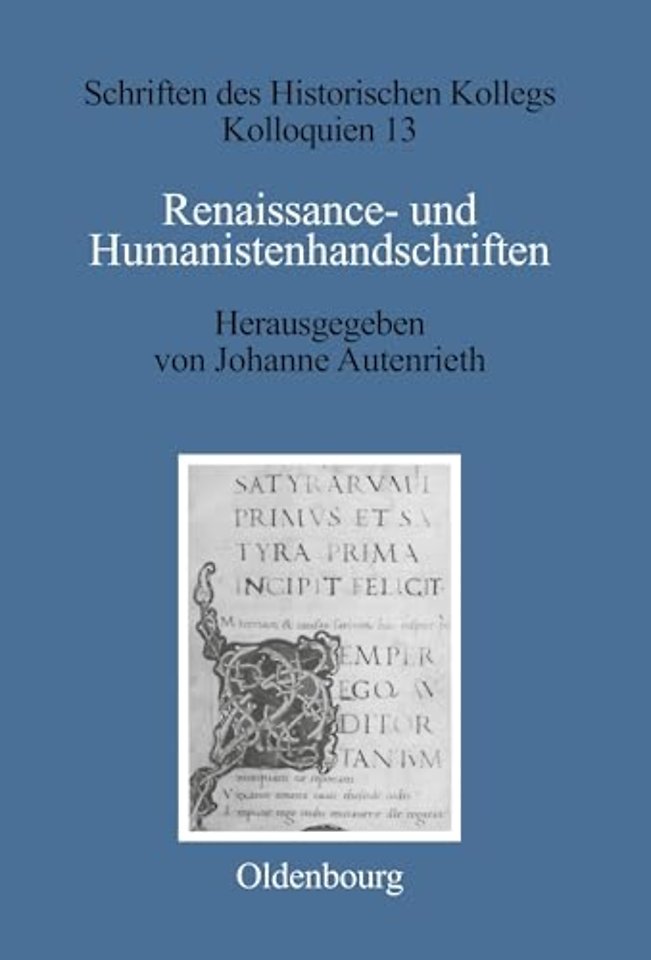 Renaissance– und Humanistenhandschriften