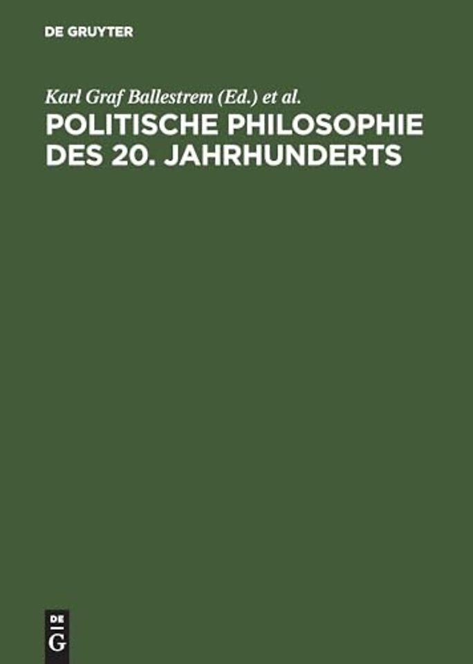 Politische Philosophie des 20. Jahrhunderts