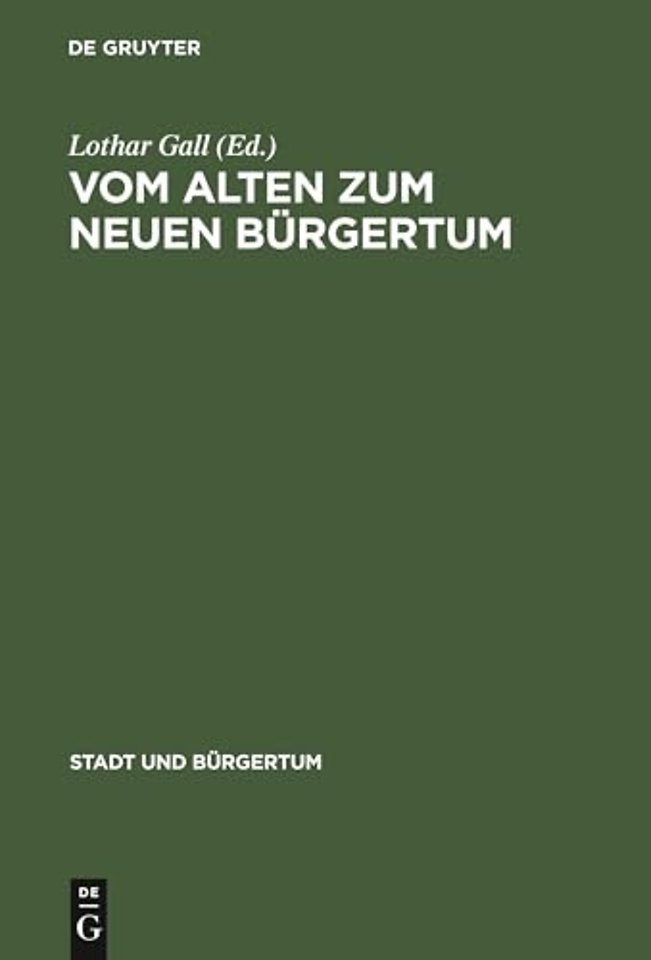 Vom Alten Zum Neuen Burgertum