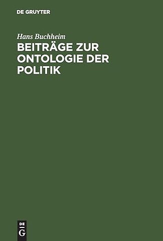 Beiträge zur Ontologie der Politik
