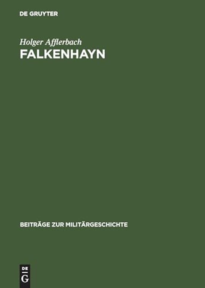 Falkenhayn – Politisches Denken und Handeln im Kaiserreich