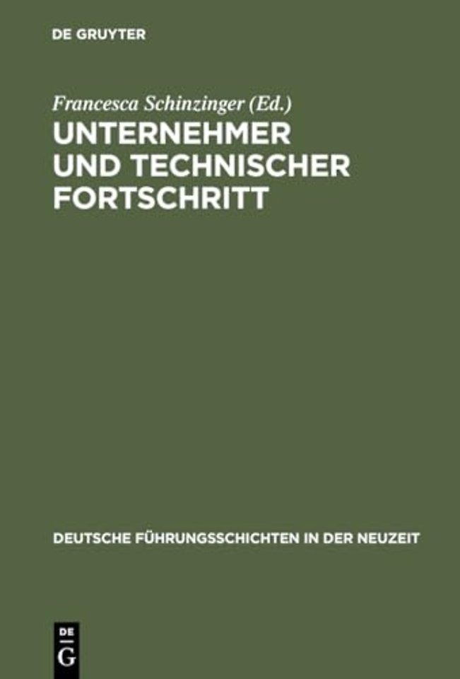 Unternehmer und technischer Fortschritt – Büdinger Forschungen zur Sozialgeschichte 1994 und 1995