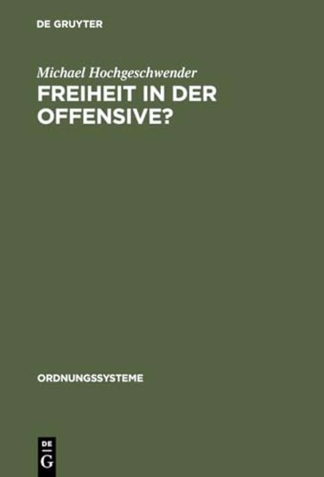 Freiheit in der Offensive? – Der Kongreβ für kulturelle Freiheit und die Deutschen