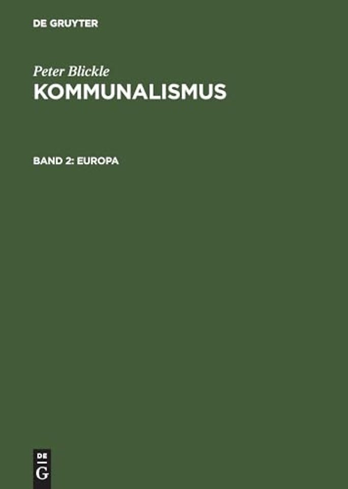 Kommunalismus, Band 2, Europa