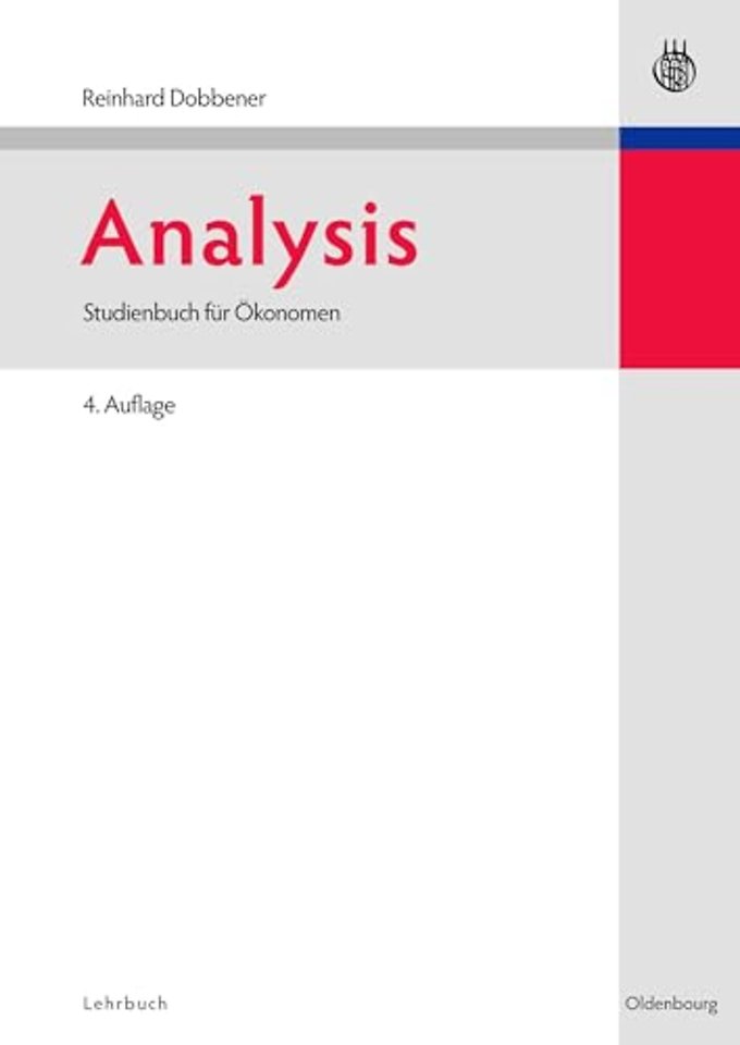 Analysis – Studienbuch für Ökonomen