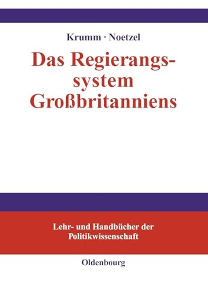 Das Regierungssystem Groβbritanniens – Eine Einführung