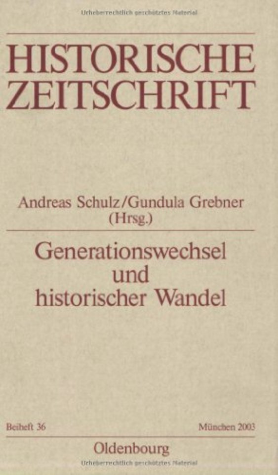 Generationswechsel und historischer Wandel