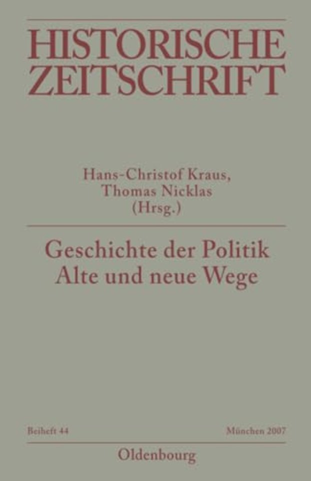 Geschichte der Politik – Alte und neue Wege