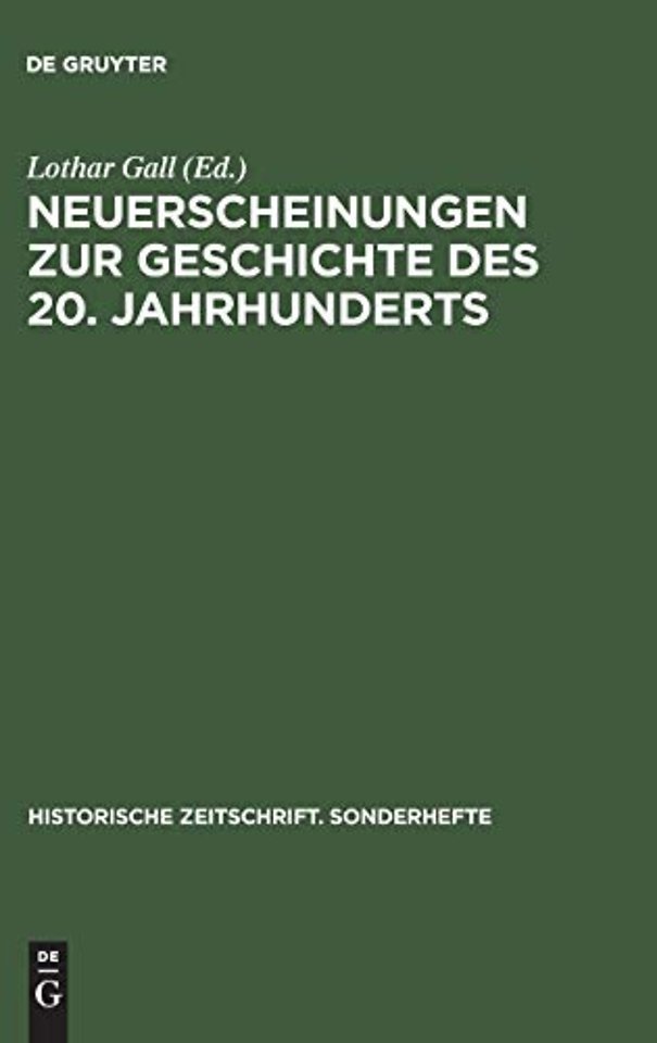 Neuerscheinungen Zur Geschichte Des 20. Jahrhunderts