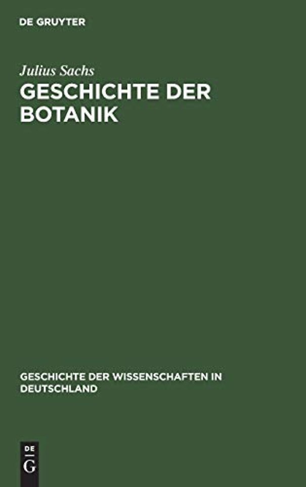 Geschichte Der Botanik