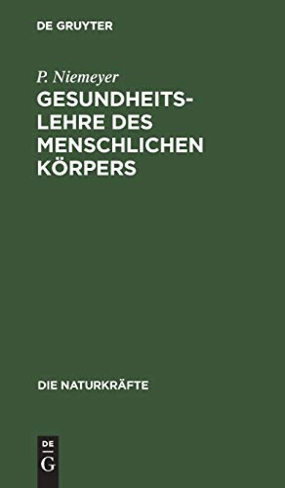 Gesundheitslehre des menschlichen Körpers
