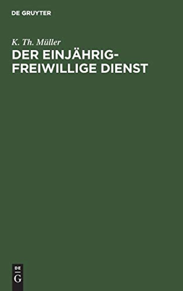 Der Einjahrig-Freiwillige Dienst