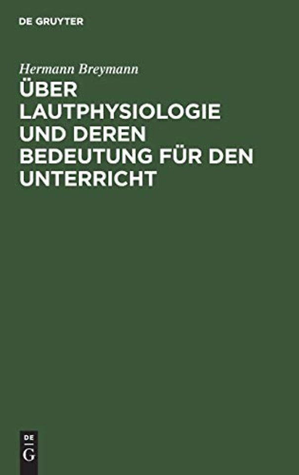 Uber Lautphysiologie Und Deren Bedeutung Fur Den Unterricht