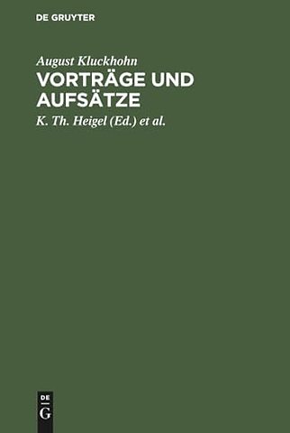 Vortrage Und Aufsatze