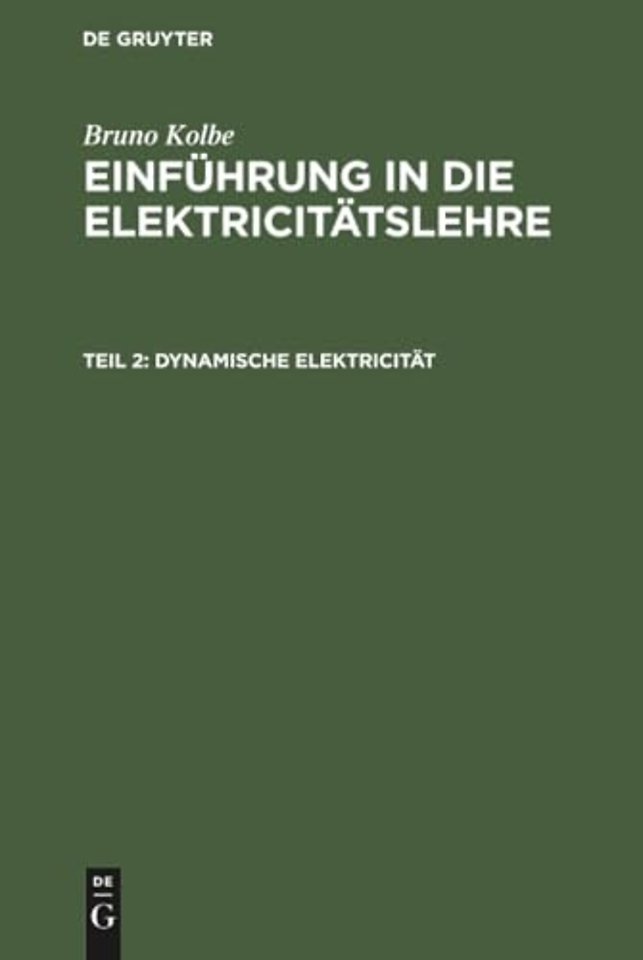 Dynamische Elektricität