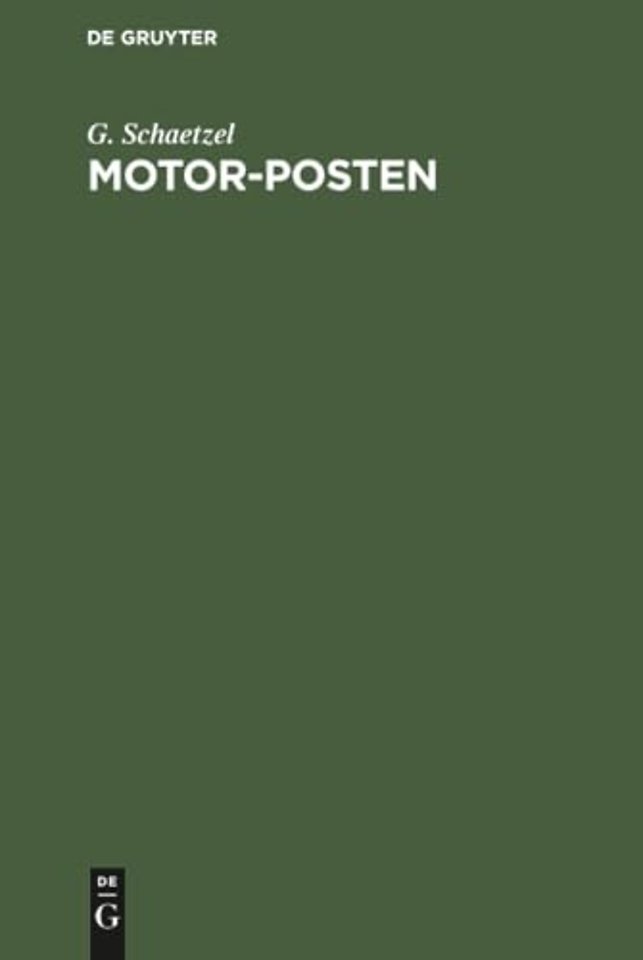 Motor–Posten – Technik und Leistungsfähigkeit der heutigen Selbstfahrersystem und deren Verwendbarkeit für den öffentlichen Verkehr