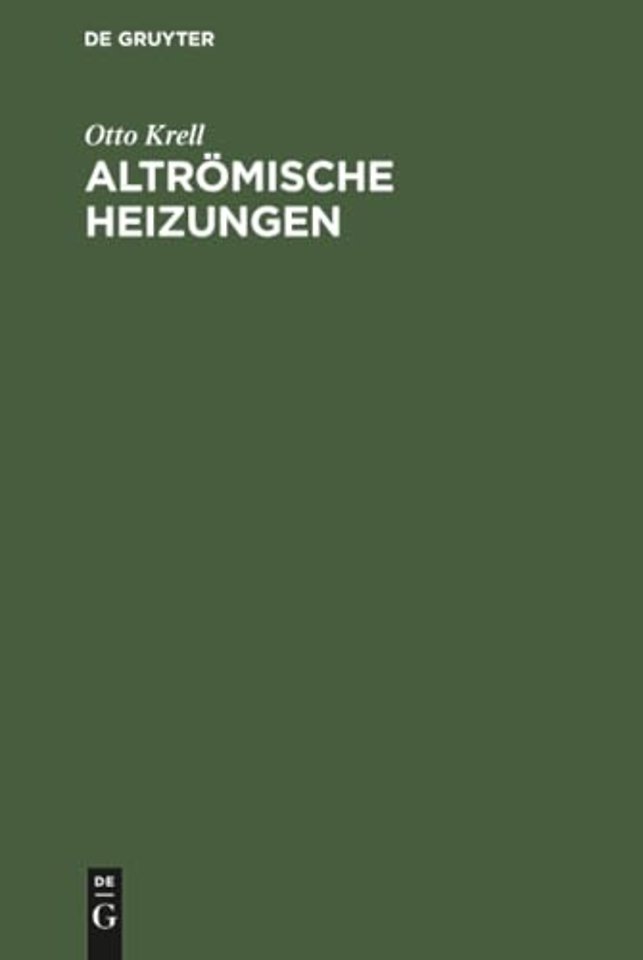 Altrömische Heizungen