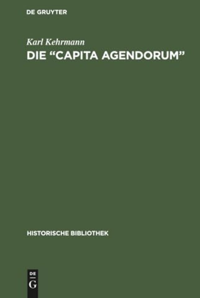 Die "Capita agendorum"