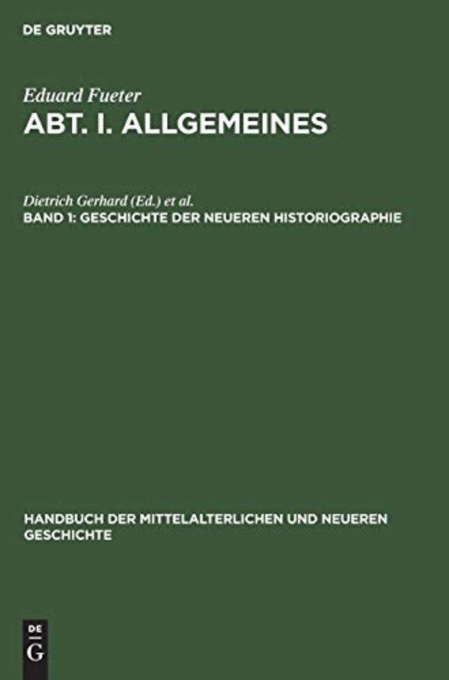 Geschichte der neueren Historiographie