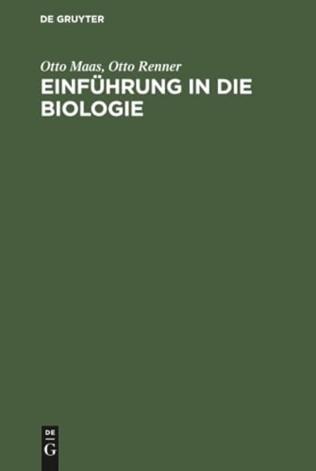 Einführung in die Biologie
