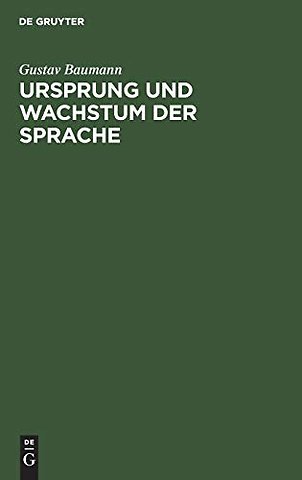 Ursprung Und Wachstum Der Sprache