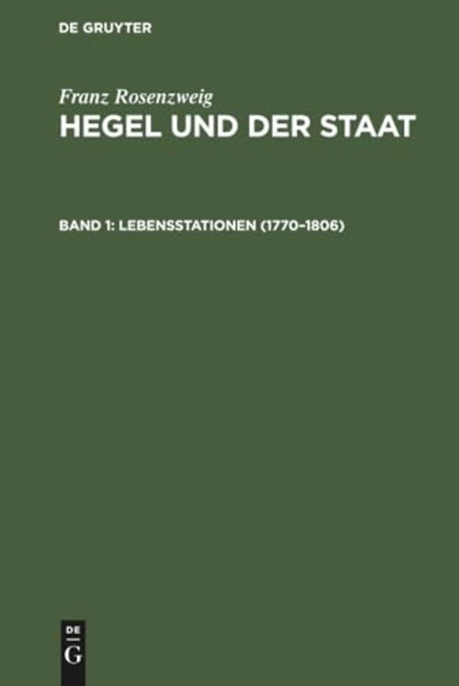 Lebensstationen (1770–1806)