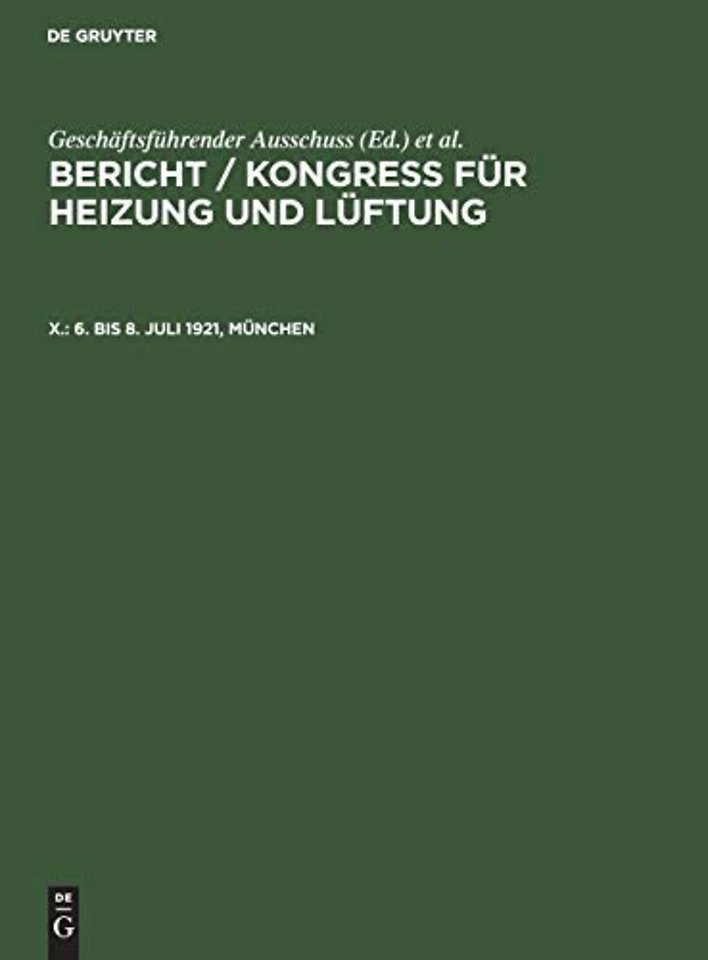 6. Bis 8. Juli 1921, Munchen