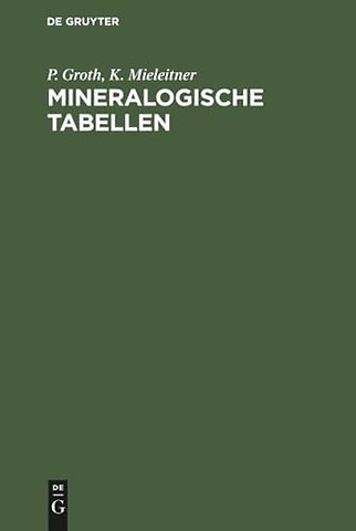 Mineralogische Tabellen