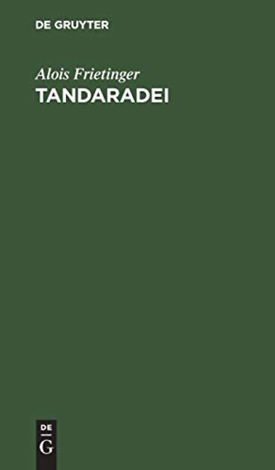 Tandaradei – Ein Vers– und Geschichtenbuch