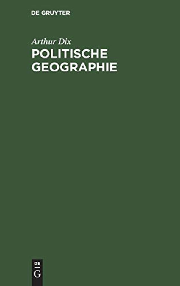 Politische Geographie – Weltpolitisches Handbuch