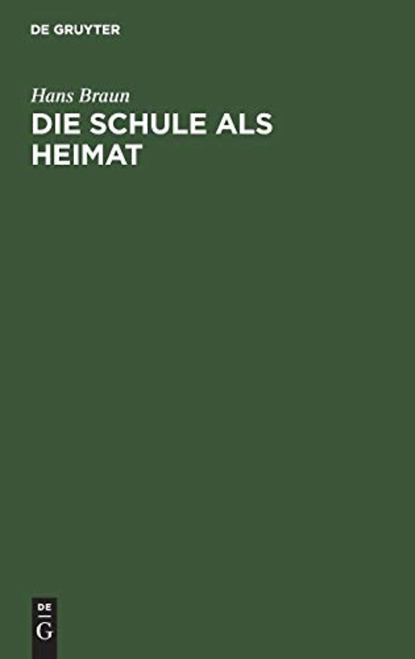 Die Schule als Heimat
