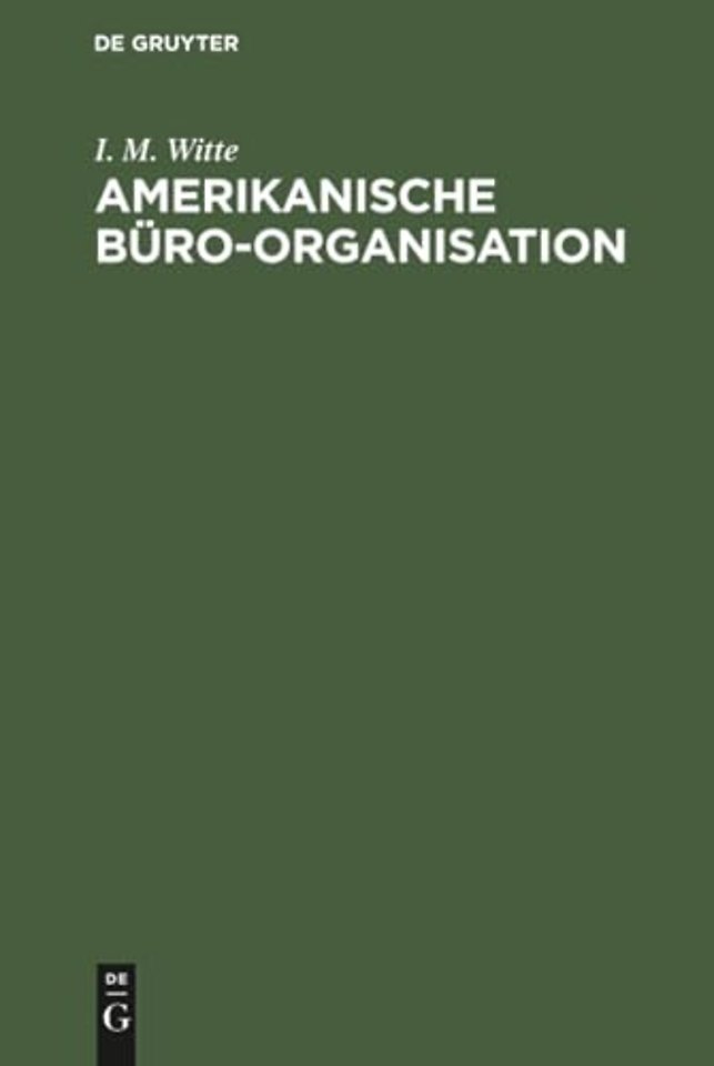 Amerikanische Büro–Organisation