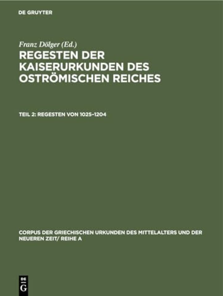 Regesten Von 1025-1204