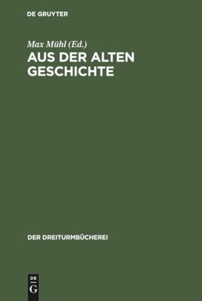 Aus der alten Geschichte – Darstellungen