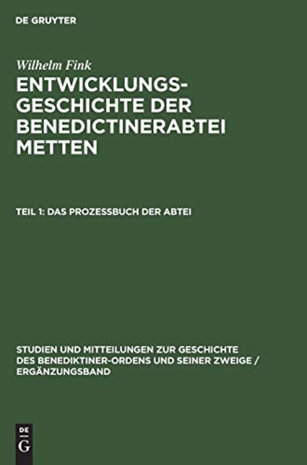 Das Profeßbuch Der Abtei