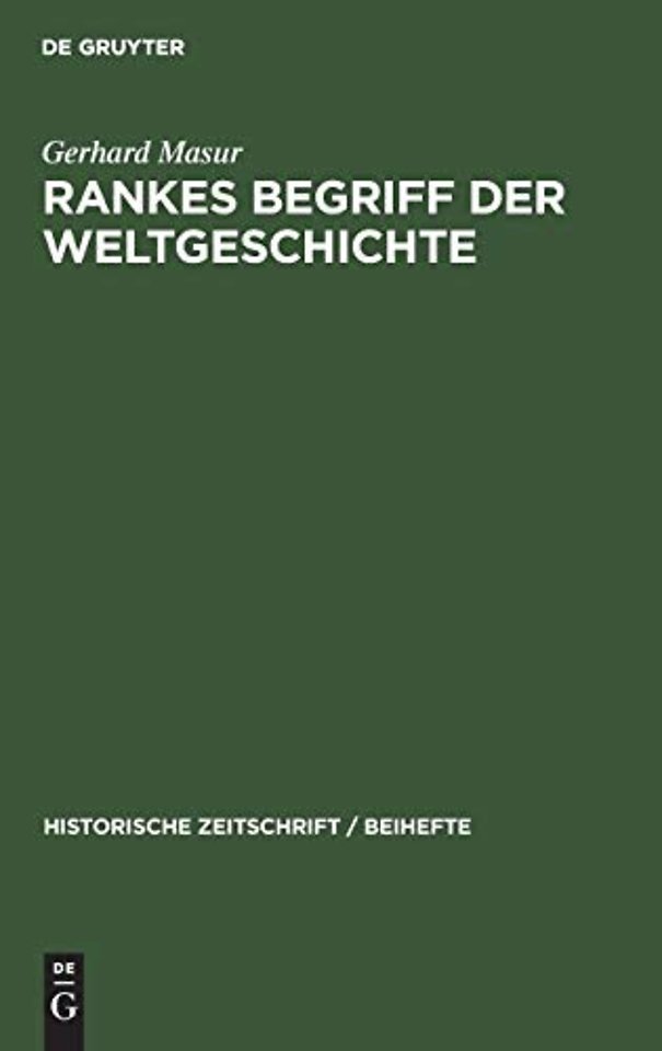 Rankes Begriff der Weltgeschichte
