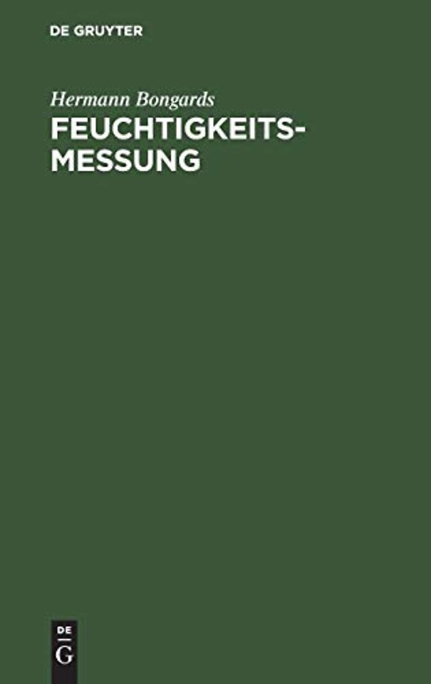 Feuchtigkeitsmessung