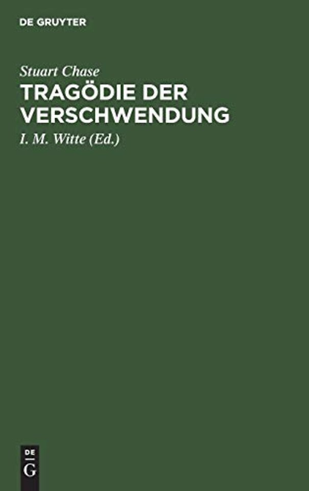 Tragodie Der Verschwendung