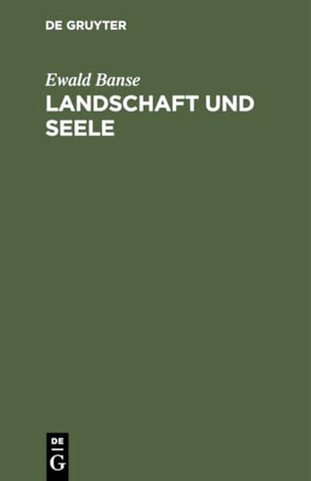 Landschaft Und Seele