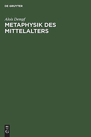 Metaphysik Des Mittelalters